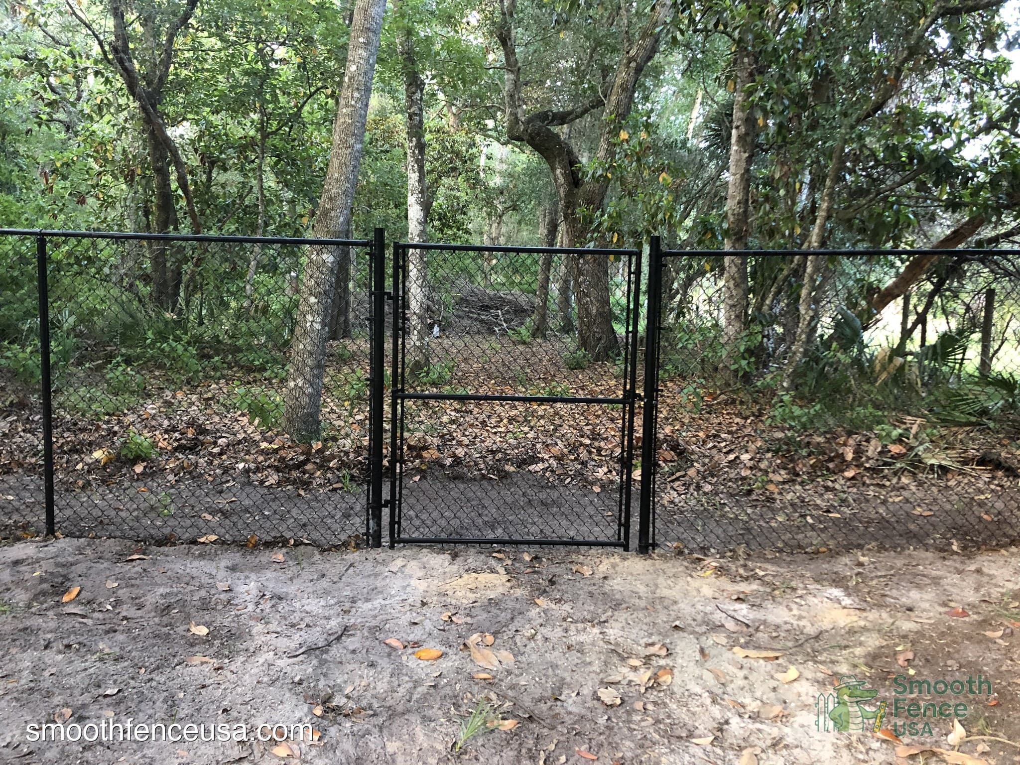 Black Chain Link Fence